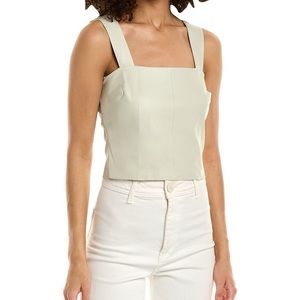 Leather Vince Crop Top